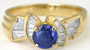 Damiani Sapphire and Diamond Ring in 18k