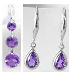 White Gold Amethyst Necklaces
