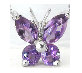 Butterfly Necklaces in 14k White Gold
