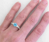 Antique Inspired Blue Topaz Rings