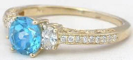 Blue Topaz Rings