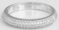Two Row Diamond Wedding Band