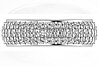 3 Row Pave Eternity Bands in 14k or platinum