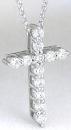 Platinum Diamond Cross Pendants