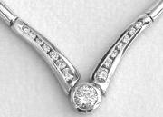0.75 ctw Diamond Necklace in 14k white gold