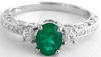 vintage antique emerald engagement rings
