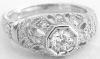 0.76 ctw Antique Styled Diamond Engagement Ring in 14k white gold