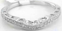 Contoured Diamond Band with Vintage Styling