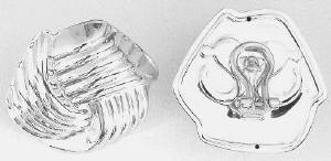 Bold Swirl Earrings in 14k white gold in gold