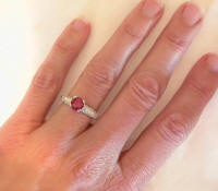 Pave round band ring in gold