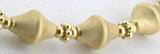 14k Yellow Gold Satin Finish Bead Necklace (26g)