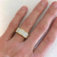 Princess Cut Diamond Ring in 18k yellow gold