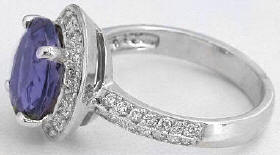 diamond engagement ring alternative iolite engagement rings