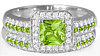 Custom Peridot Engagement Rings