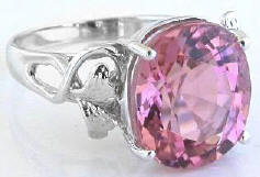 Large Light Pink Tourmaline Rings