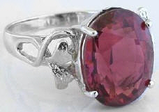 Large Oval Pink Tourmaline Rings