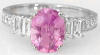 Vintage Oval Pink Sapphire Ring in 18k