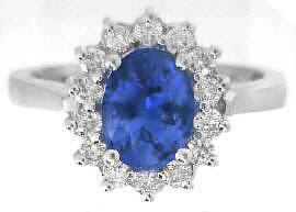 Princess Diana Inspired Blue Sapphire Engagement Ring