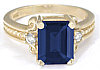 Emerald Cut Sapphire Engagement Rings