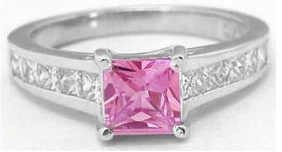Festive Discount ! 7.60 Ct Certified Natural Princess Cut Pink Ceylon Sapphire Loose Gemstone For Ring & Pendant JI487