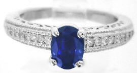Sapphire and Diamond Rings