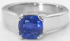 Sapphire Solitaire Ring in 14k