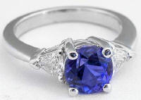 Past Present Future Tanzanite Rings in 14k white gold