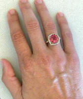 October Birthstone Rings in 14k Rose Gold in gold