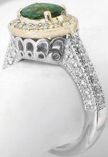 Green Tourmaline Rings in 14k in 14k yellow gold