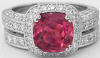 Vintage Pink Tourmaline Engagement rings