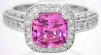 Pink Sapphire and Diamond Rings